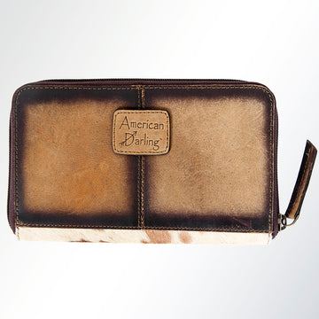 American Darling Wallet Hair-On Genuine Leather Western Women Bag | Handbag Purse Wristlet Travel Clutch